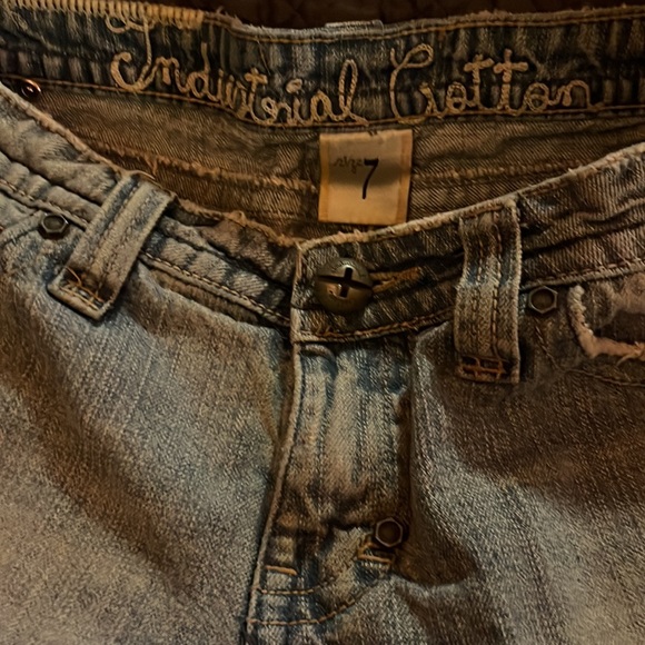 🐇 Industrial Cotton Jean shorts size 7 - Picture 2 of 7